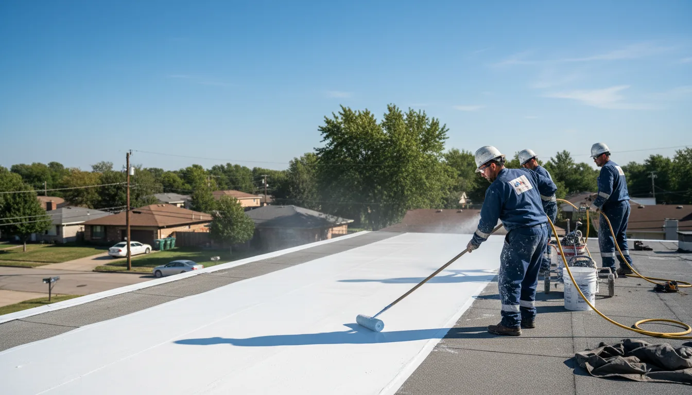 Commercial roof coating in Alleyton, TX near me